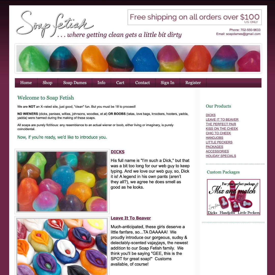 Soaps shaped like the human body