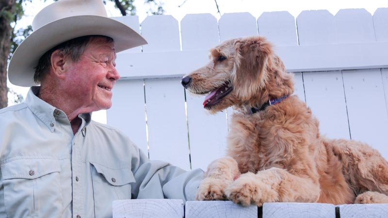 Butch Cappel with dog