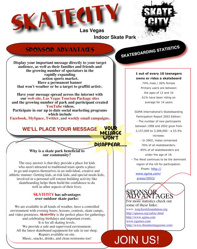 Advertising At SkateCity