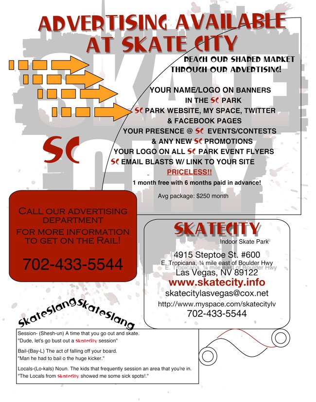 Advertising At SkateCity